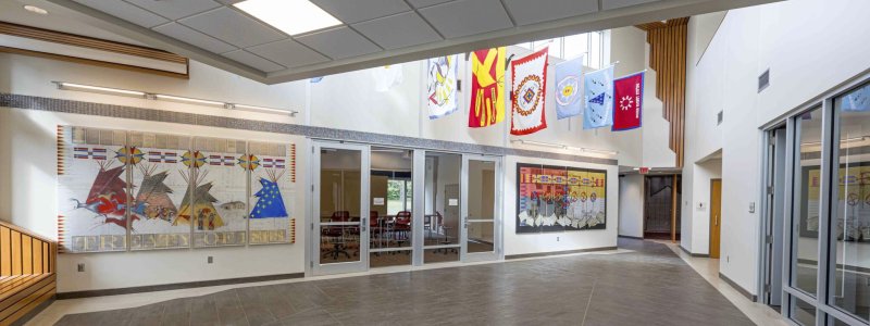 Lobby of the new American Indian Student Center